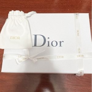 New Dior Large Gift Box With Dust Bag, Envelope, Ribbon & Wrapping Paper